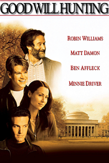  <p>Good Will Hunting, a janitor at M.I.T., has a gift for mathematics, but needs help from a psychologist to find direction in his life..<br><br> 
        Drama (USA) Director: Gus Van Sant<br>
        Writers: Matt Damon, Ben Affleck<br>
		<b>Stars: Robin Williams, Matt Damon, Ben Affleck, Minnie Driver</b></br></p>