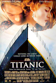 
        <p>A seventeen-year-old aristocrat falls in love with a kind but poor artist aboard the luxurious, ill-fated R.M.S. Titanic.<br><br> 
        Drama (USA)
		Director: James Cameron<br>
		Writer: James Cameron<br>
				 <b>Stars: Leonardo DiCaprio, Kate Winslet, Billy Zane </b></br></p>